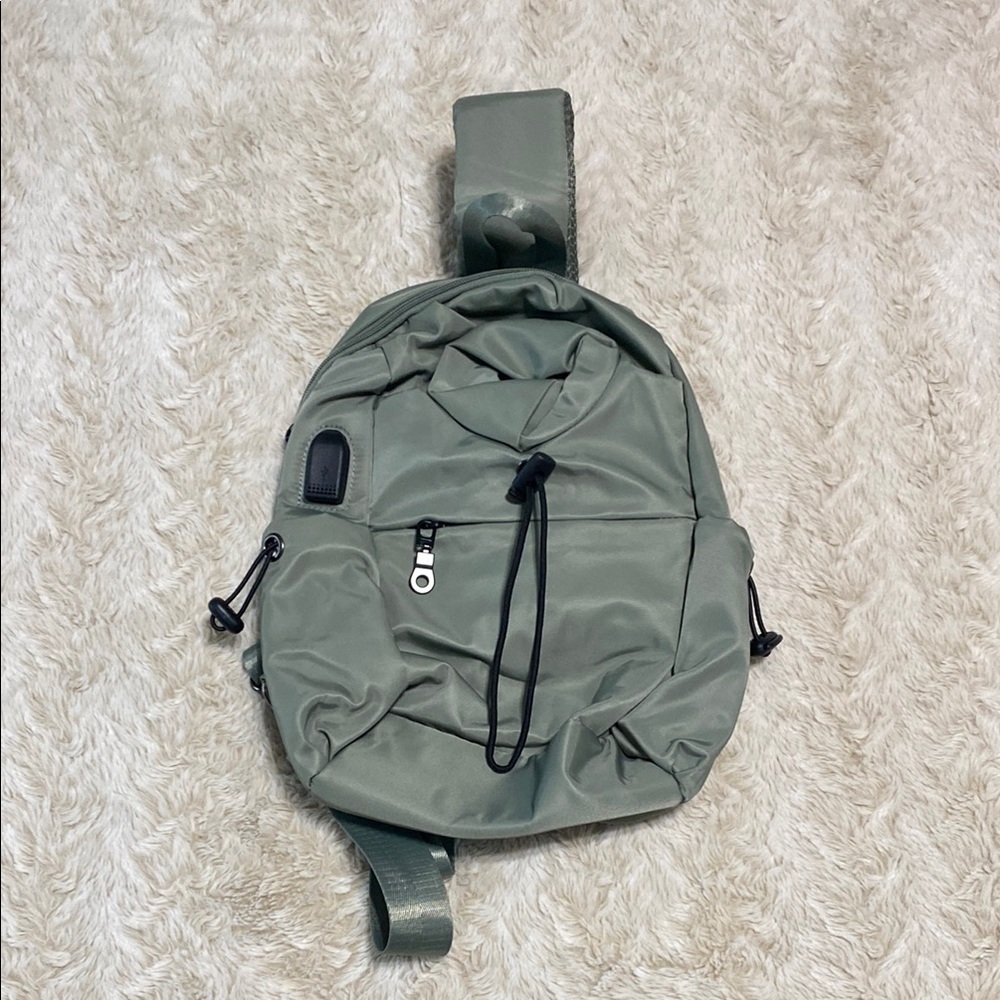 Sage Green Sling Bag - Picture 1 of 4